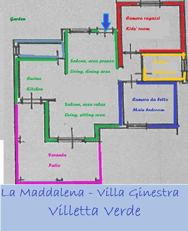 Apartment Villa Ginestra La Maddalena  Italy